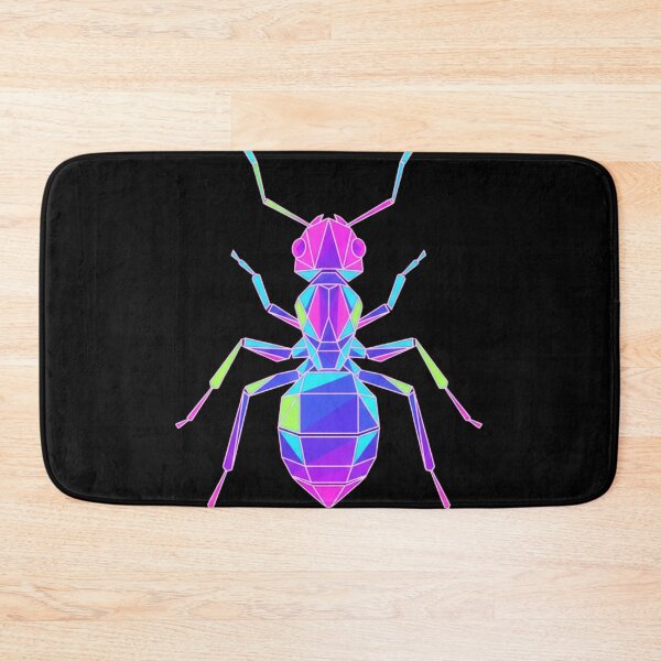 Item preview, Symmetrical Geometric Ant – Neon Overhead Design for Digital Art Lovers designed and sold by bsbd-action.