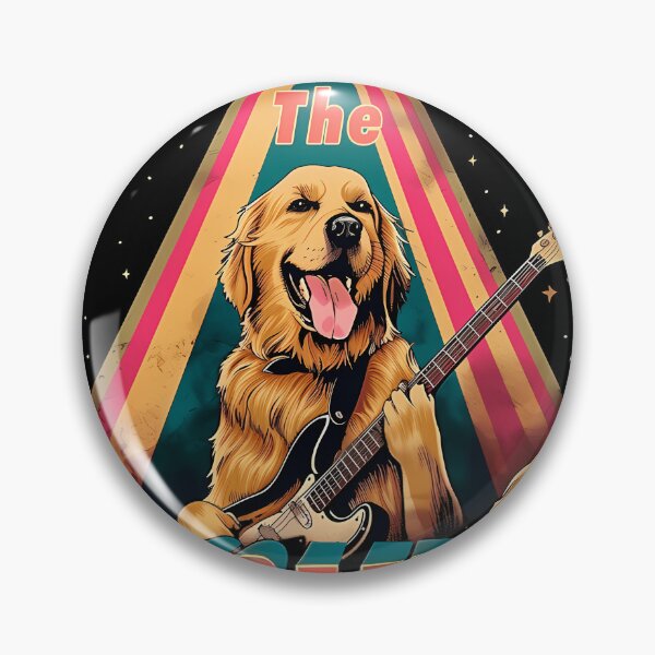 Item preview, The Grins Golden Retriever Dog Band designed and sold by ibrahimghani.