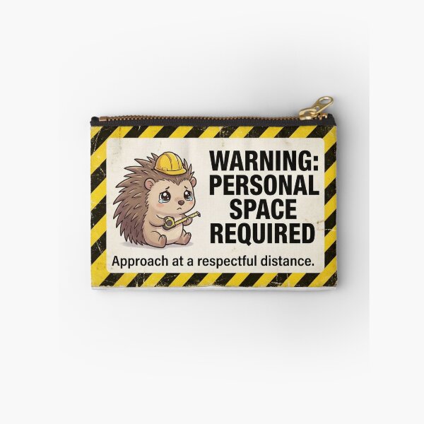 Item preview, Warning Personal Space Required Hedgehog designed and sold by Visual Dept..