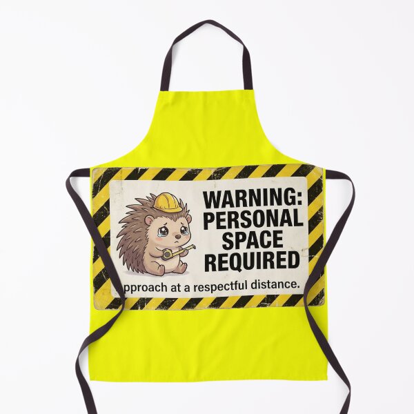 Item preview, Warning Personal Space Required Hedgehog designed and sold by Visual Dept..