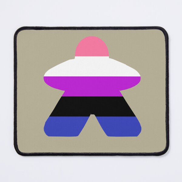 Item preview, Genderfluid Pride Flag Stripes Board Game Meeple designed and sold by TackyTime.