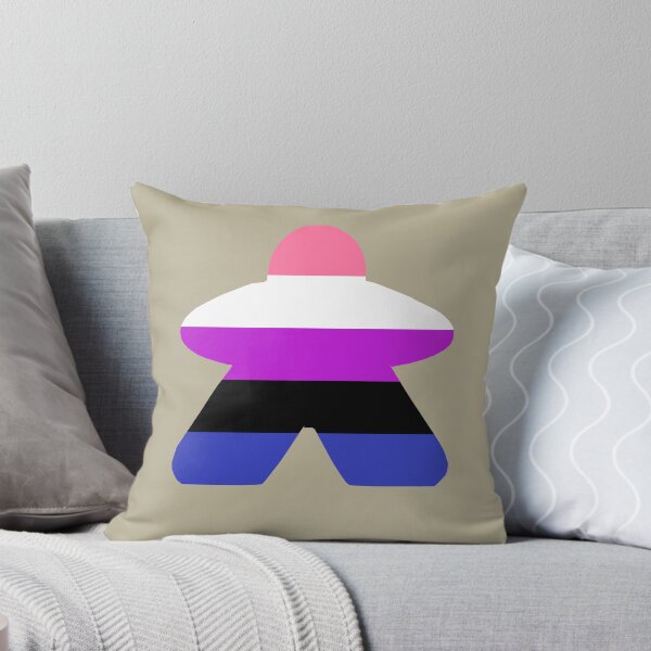 Item preview, Genderfluid Pride Flag Stripes Board Game Meeple  designed and sold by TackyTime.
