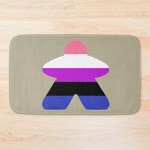 Item preview, Genderfluid Pride Flag Stripes Board Game Meeple  designed and sold by TackyTime.