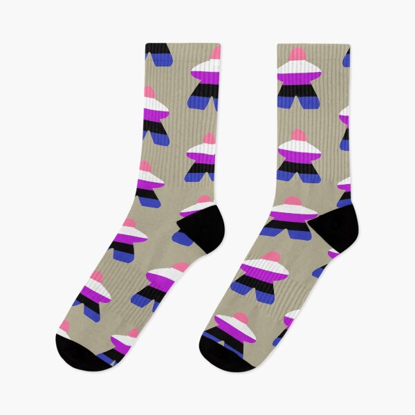 Item preview, Genderfluid Pride Flag Stripes Board Game Meeple  designed and sold by TackyTime.