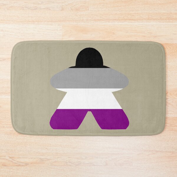 Item preview, Asexual Pride Flag Stripes Board Game Meeple designed and sold by TackyTime.