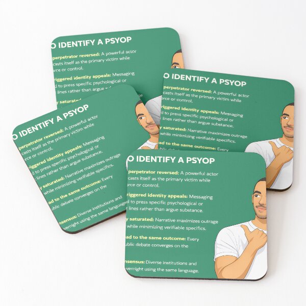 Item preview, How To Identify a Psyop (Green) designed and sold by Bob's Art Shoppe.