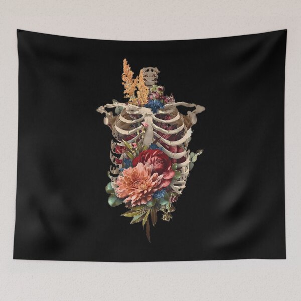 Item preview, Bones And Botany Skeleton Flowers Art designed and sold by hvwajkwe46.