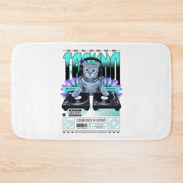 Item preview, TECHNO  - Feline The Techno (black) designed and sold by Discothreadz.