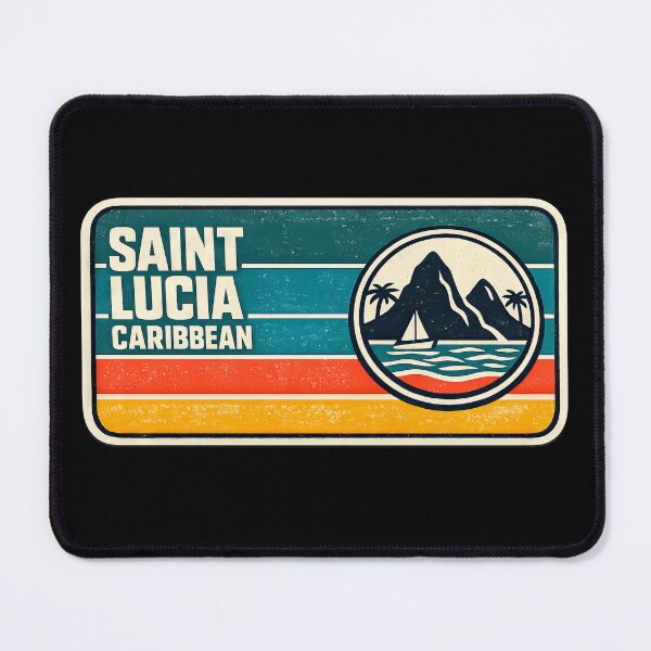 Item preview, Saint Lucia Caribbean Vintage Pitons Paradise designed and sold by scicilysimonee.