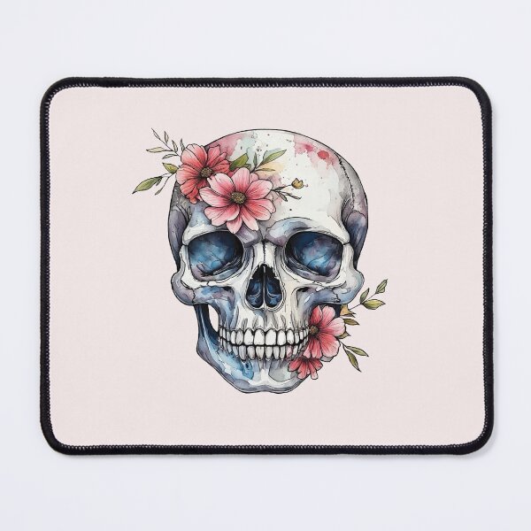 Item preview, Flower skull designed and sold by emiliabuntz.