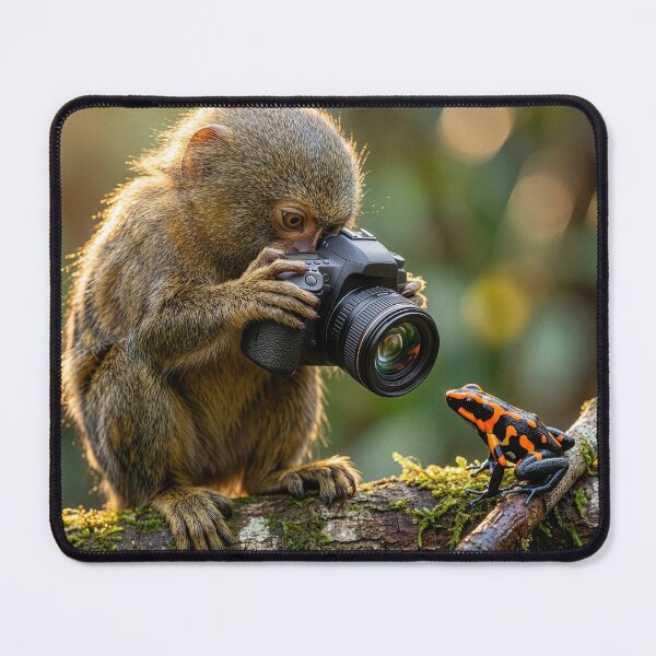 Item preview, Pygmy Marmoset Photographer Snaps Picture of Poisonous Frog designed and sold by Tridentulus.