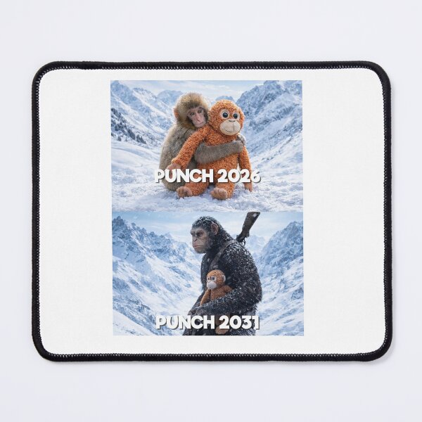 Item preview, Punch in 2026 and 2031 monkey meme designed and sold by hargisnamocho.