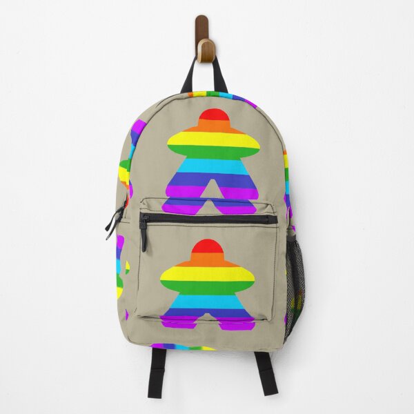 Item preview, Rainbow Gay Pride Flag Stripes Board Game Meeple designed and sold by TackyTime.