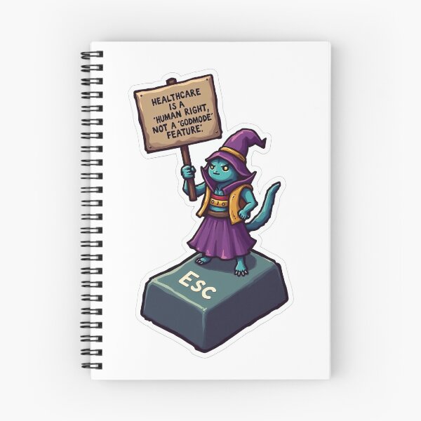 Item preview, Powerful Lizard Wizard Activism - Bold Protest Illustration designed and sold by SpektroDesign.