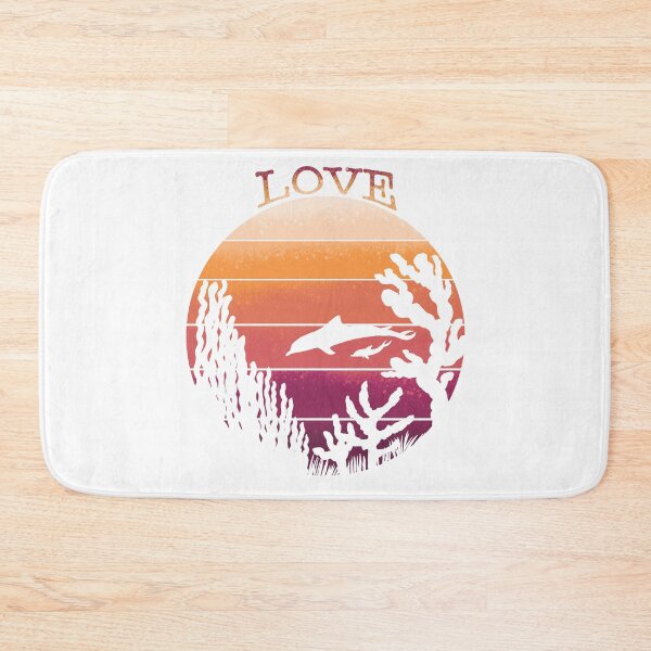 Item preview, Love Oceans Dolphin Sunset - Romantic Ocean Silhouette designed and sold by TheArtOfTreble.