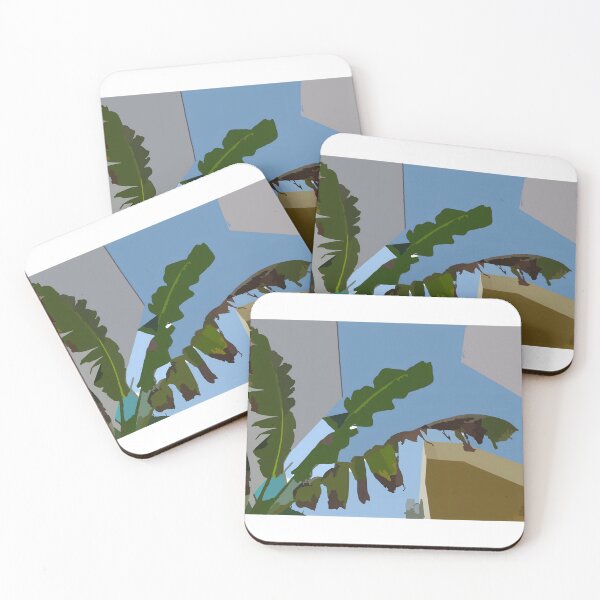 Item preview, Modern Tropical Banana Leaves Art - Minimalist Urban Jungle Illustration ​es. designed and sold by LineLoo.