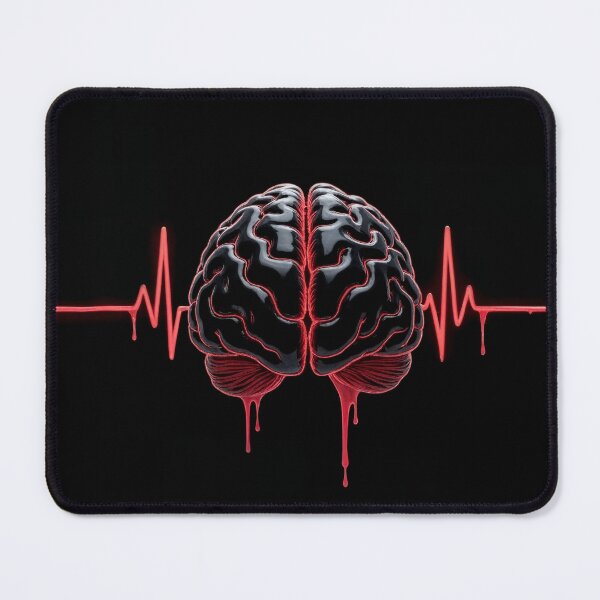 Item preview, Dark Anatomical Brain Heartbeat-Gothic Medical Aesthetic designed and sold by Dark-Circuit-Haven.