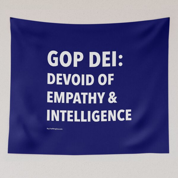 Item preview, GOP DEI: DEVOID OF EMPATHY & INTELLIGENCE designed and sold by Say The Thing Tee.