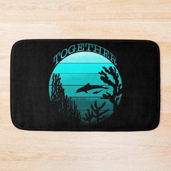 Item preview, Together Oceans Dolphin Sunset - Playful Ocean Silhouette designed and sold by TheArtOfTreble.