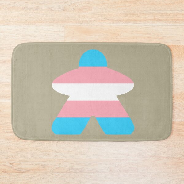 Item preview, Transgender Pride Flag Stripes Board Game Meeple  designed and sold by TackyTime.