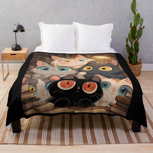 Item preview, Cartoon Cats in a Library designed and sold by Bappy888.
