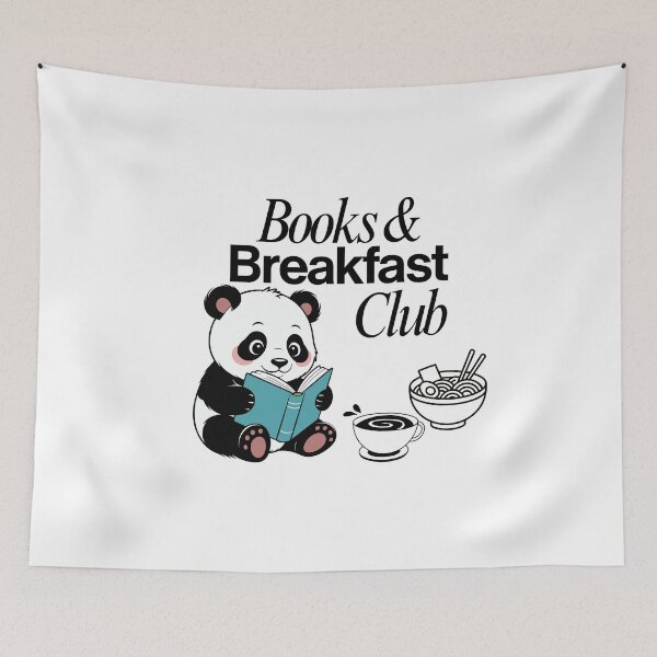 Item preview, Panda Reading Books Kawaii Panda Panda Breakfast  designed and sold by SushiShop1.