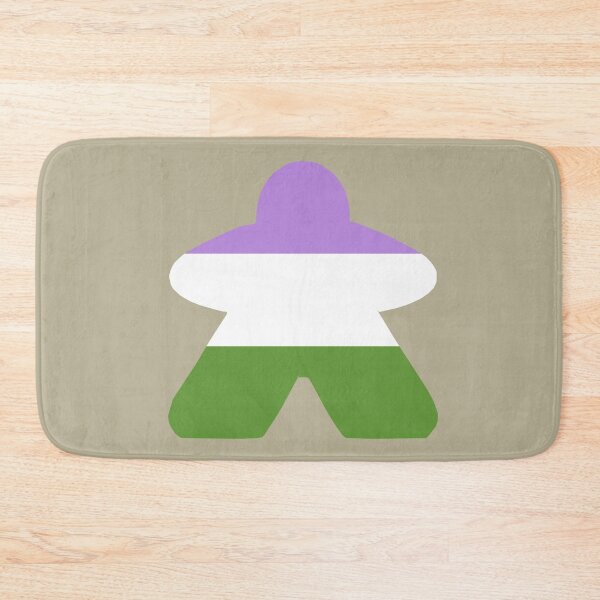 Item preview, Genderqueer Pride Flag Stripes Board Game Meeple  designed and sold by TackyTime.