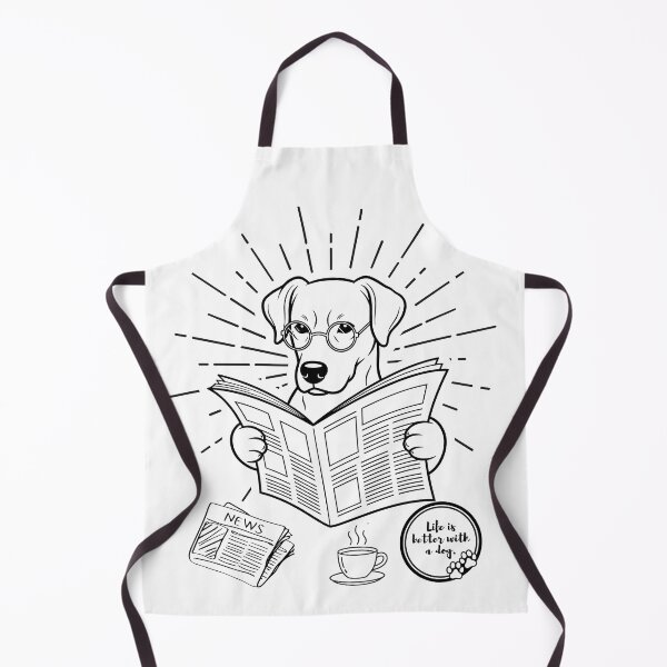 Item preview, Vintage Smart Dog Smart Pup Daily Reader Smart Dog Dog with Eyeglasses designed and sold by SushiShop1.