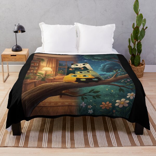 Item preview, Cartoon Cats on Branch, Indoor/Outdoor Scene designed and sold by Bappy888.