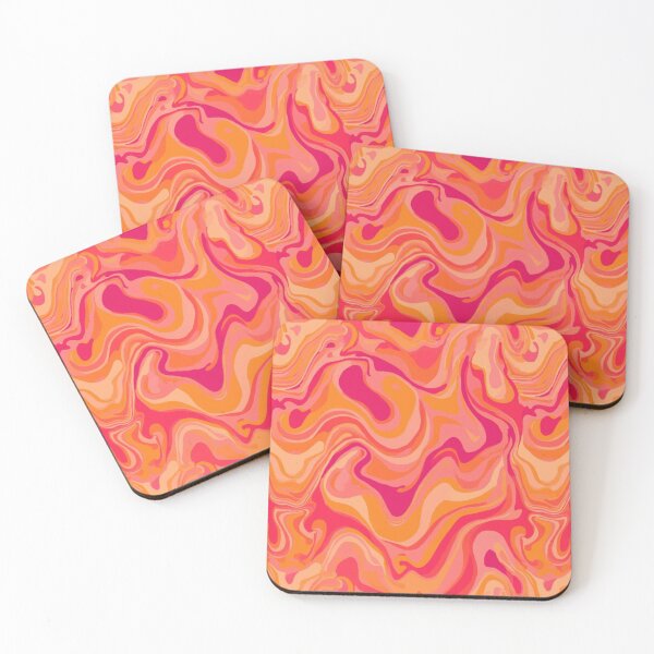 Item preview, Orange and Pink Swirly Trendy Pattern designed and sold by poppet103.