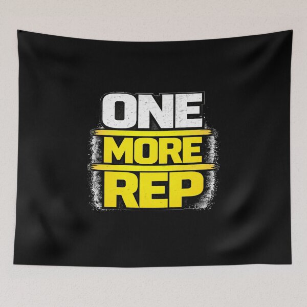 Item preview, One More Rep Gym Motivation Discipline Mindset Design designed and sold by Wolf Garage.