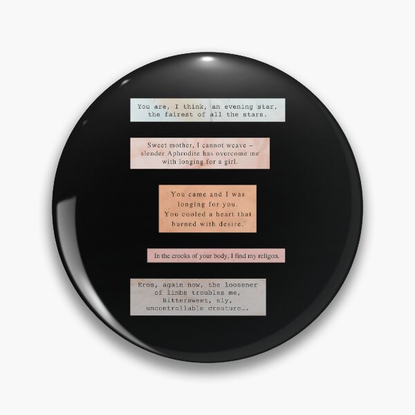 Item preview, Loving Sappho Poetry Quote Pink designed and sold by hvwajkwe46.