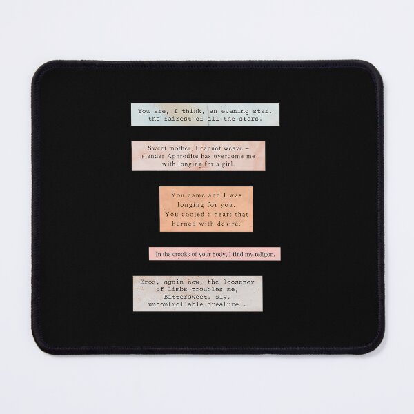 Item preview, Loving Sappho Poetry Quote Pink designed and sold by hvwajkwe46.