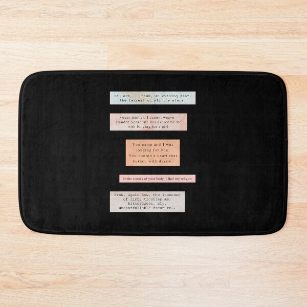 Item preview, Loving Sappho Poetry Quote Pink designed and sold by hvwajkwe46.