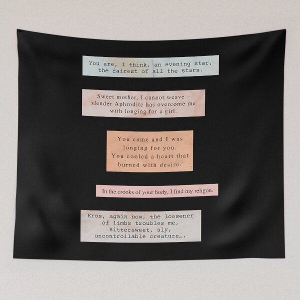 Item preview, Loving Sappho Poetry Quote Pink designed and sold by hvwajkwe46.