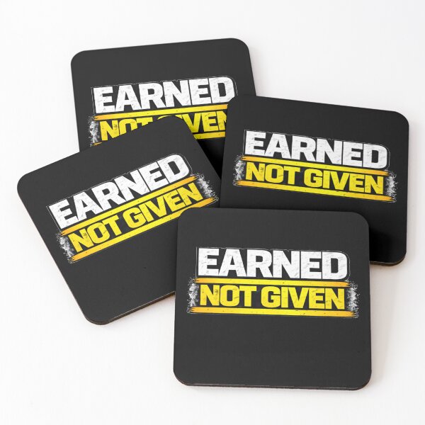 Item preview, Earned Not Given Gym Motivation Discipline Mindset Design designed and sold by Wolf Garage.