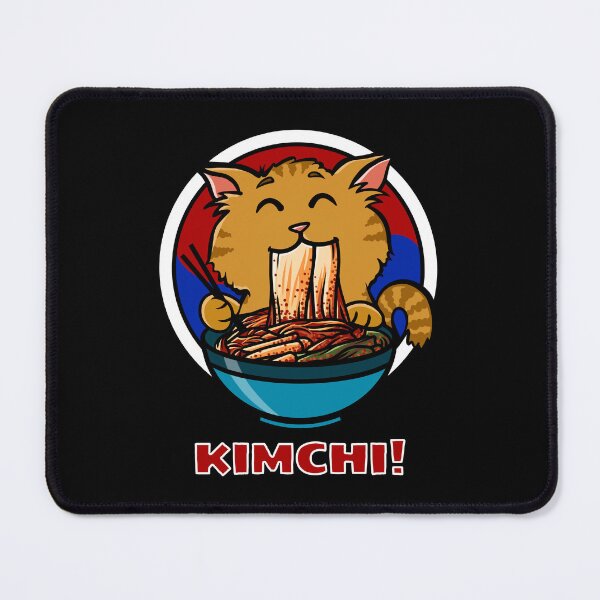 Item preview, Kawaii Orange Cat & Kimchi Trio - Authentic Baechu, Chonggak, & Gat Kimchi Art designed and sold by Jesta Graphics.