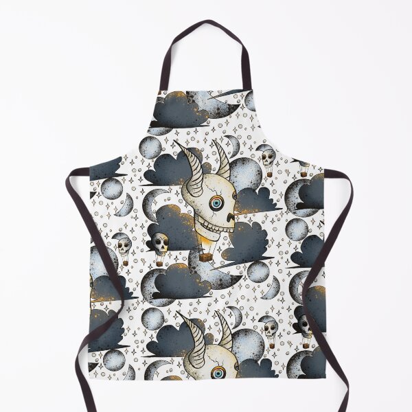 Item preview, Surreal Skull Hot Air Balloon Pattern - Dark Dreamlike Illustration designed and sold by TheArtOfTreble.