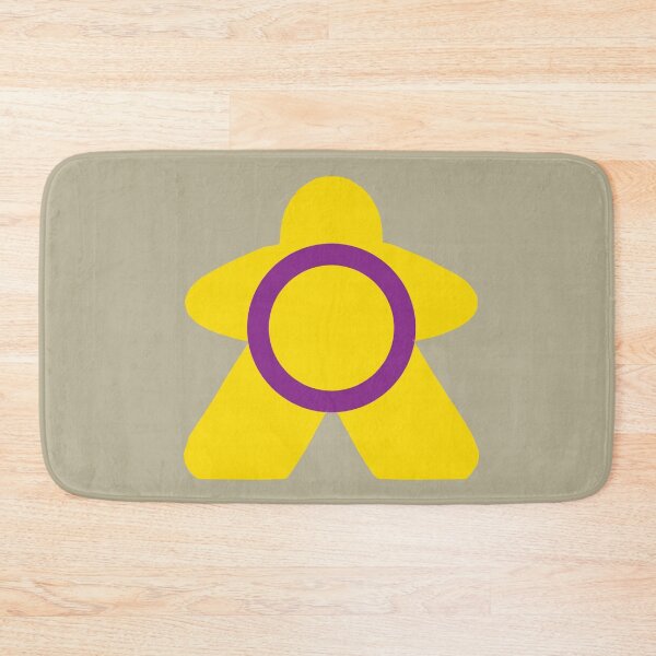 Item preview, Intersex Pride Flag Stripes Board Game Meeple  designed and sold by TackyTime.