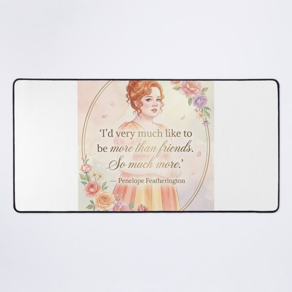 Item preview, I’d Like to Be More Than Friends – Penelope Featherington Romantic Quote designed and sold by Fandom Universe.
