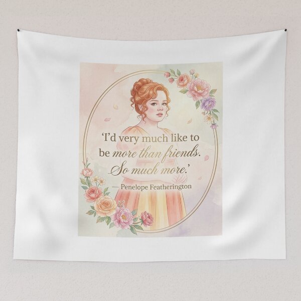 Item preview, I’d Like to Be More Than Friends – Penelope Featherington Romantic Quote designed and sold by Fandom Universe.