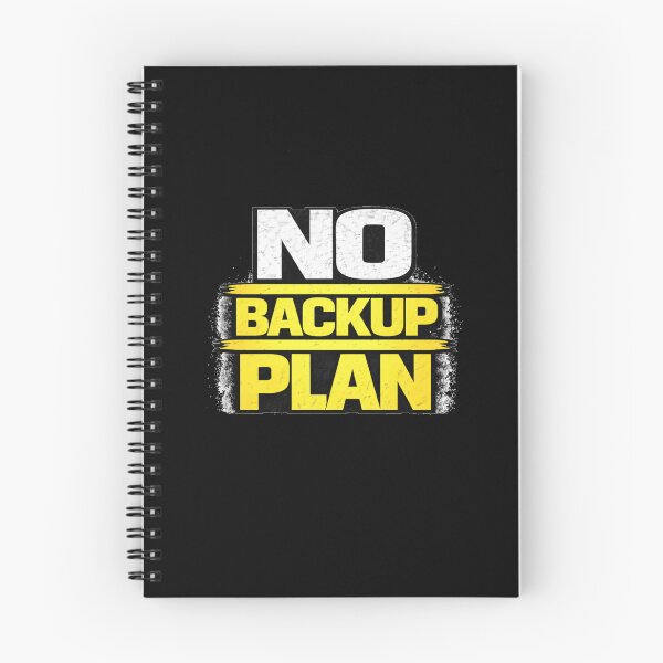 Item preview, No Backup Plan Gym Motivation Discipline Mindset Design designed and sold by Wolf Garage.
