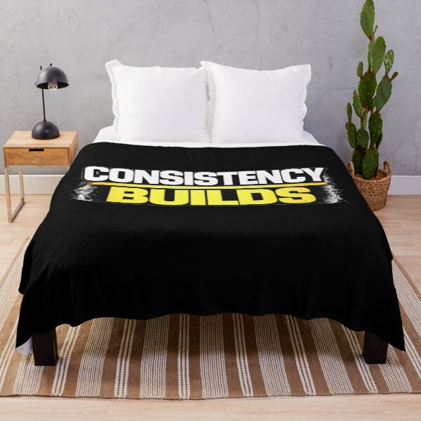 Item preview, Consistency Builds Gym Motivation Discipline Mindset Design designed and sold by Wolf Garage.