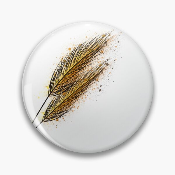 Item preview, Golden Wheat Feather Splash - Elegant Botanical Illustration designed and sold by TheArtOfTreble.