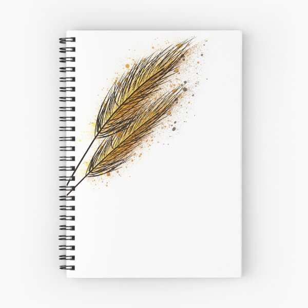Item preview, Golden Wheat Feather Splash - Elegant Botanical Illustration designed and sold by TheArtOfTreble.