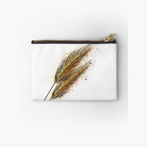 Artikelvorschau, Goldener Weizenfeder-Splash – Elegante botanische Illustration entworfen und verkauft von TheArtOfTreble.