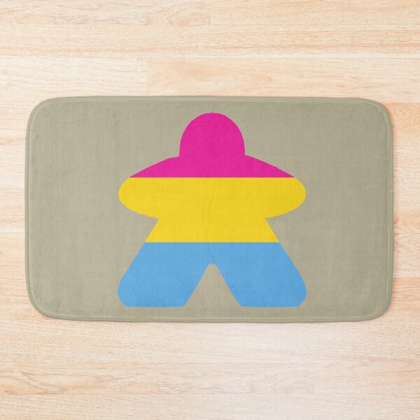 Item preview, Pansexual Pride Flag Stripes Board Game Meeple  designed and sold by TackyTime.