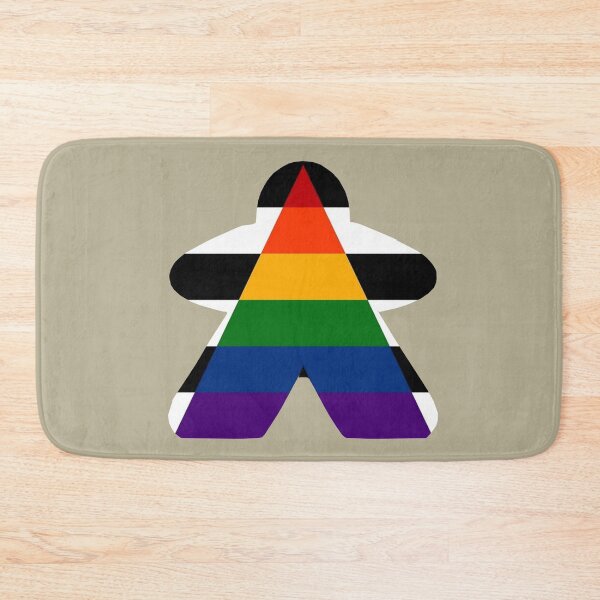 Item preview, Ally Pride Flag Stripes Board Game Meeple  designed and sold by TackyTime.