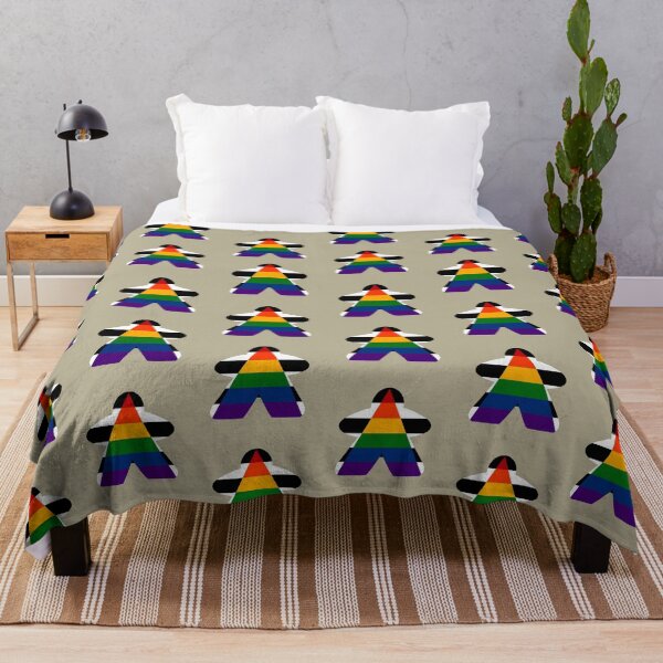 Item preview, Ally Pride Flag Stripes Board Game Meeple  designed and sold by TackyTime.