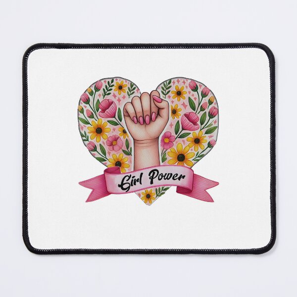 Item preview, Floral Girl Power Feminist Graphic designed and sold by Nemethadrian.